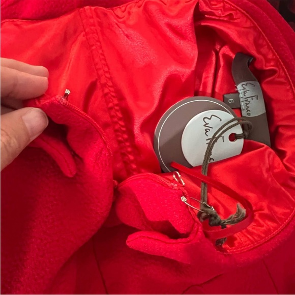 Eva Franco Anka Dress in Red Strapless Tulip Hem Evening Wear Size 6 NWT - Picture 7 of 11